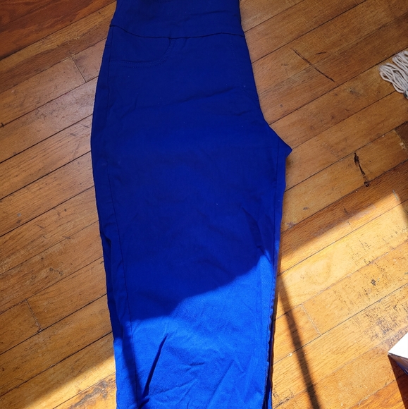 Pants - Ruby Red Royal Blue Capri pant 16w